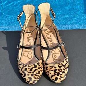 Sam Edelman Lulie Animal (leopard) Print Mary Jane Sandals sIze: 8.5
